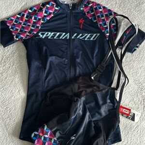 Specialized bin shorts and jersey set size xs